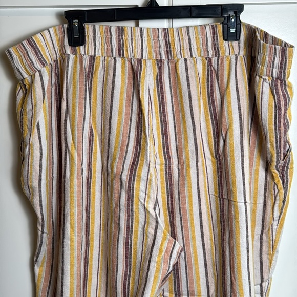 Naturals denim&co linen blend striped pants - Picture 6 of 13